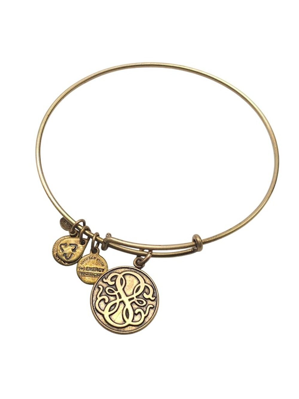Alex And Ani Gold-Tone Path of Life Bracelet Intricate Design Made in USA